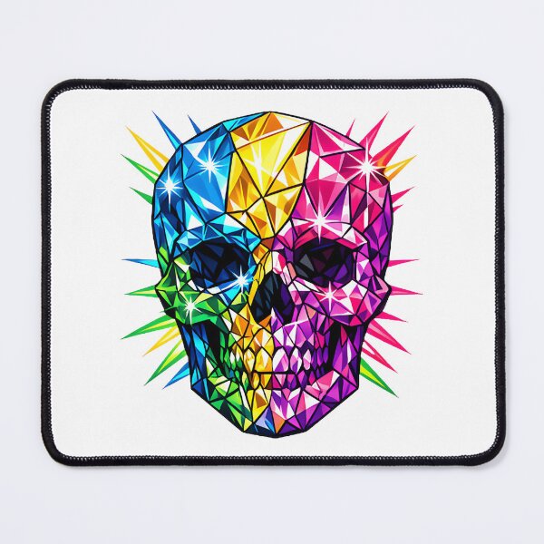 Item preview, Crystal Skull Art – Mystical Esoteric Geometric Skeleton Design LIMITED EDITION designed and sold by D-media.