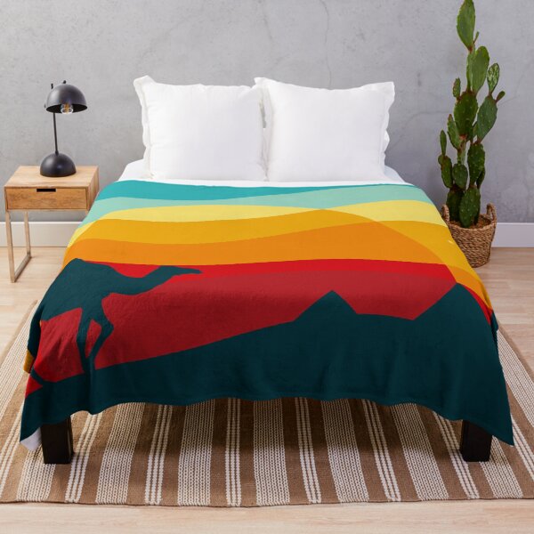 Item preview, Retro Egypt Sunset with Camels and Pyramids designed and sold by chaaval.