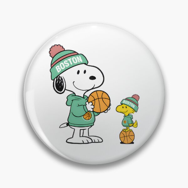Item preview, Cute White Dog Small Yellow Bird Basketball Fan Boston designed and sold by Newfacedesi.