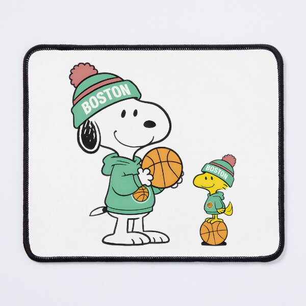 Item preview, Cute White Dog Small Yellow Bird Basketball Fan Boston designed and sold by Newfacedesi.