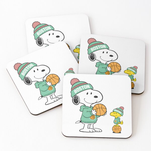 Item preview, Cute White Dog Small Yellow Bird Basketball Fan Boston designed and sold by Newfacedesi.