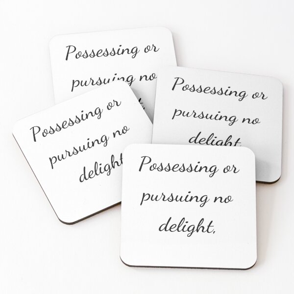 Item preview, “Possessing or pursuing no delight,” - handwriting black designed and sold by ariksworld.