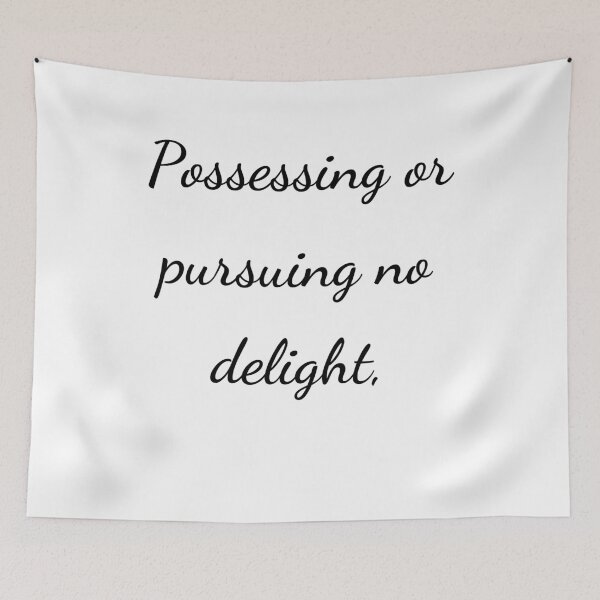 Item preview, “Possessing or pursuing no delight,” - handwriting black designed and sold by ariksworld.