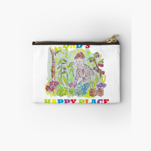 Item preview, Man in a colourful garden dads happy place designed and sold by Inky Fingers Illustrations.