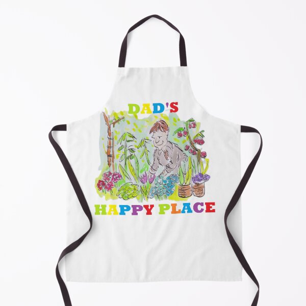 Item preview, Man in a colourful garden dads happy place designed and sold by Inky Fingers Illustrations.