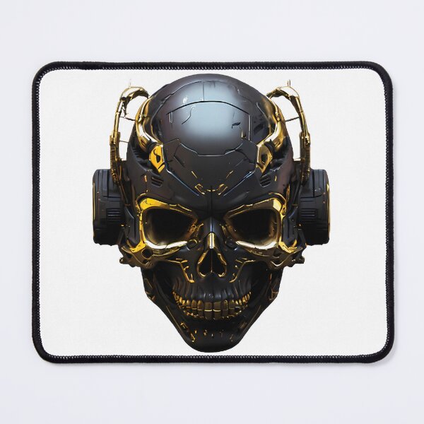 Item preview, Futuristic Cyber Skull Graphic – Neon Tech Art For T‑Shirts, Stickers & More PERFECT GIFT FOR YOU AND FRIENDS designed and sold by D-media.