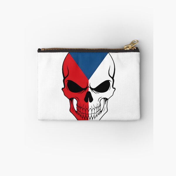 Item preview, Czech Republic Skull Flag – Gothic Flag Art Tee, Hoodie & Poster LIMITED EDITION designed and sold by D-media.