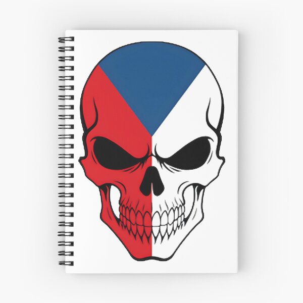 Item preview, Czech Republic Skull Flag – Gothic Flag Art Tee, Hoodie & Poster LIMITED EDITION designed and sold by D-media.