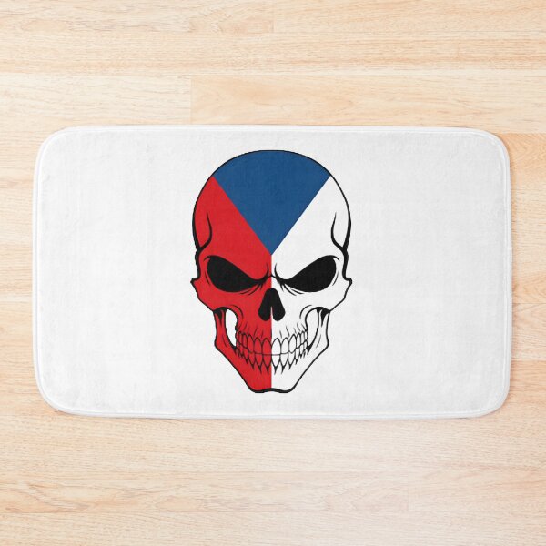 Item preview, Czech Republic Skull Flag – Gothic Flag Art Tee, Hoodie & Poster LIMITED EDITION designed and sold by D-media.