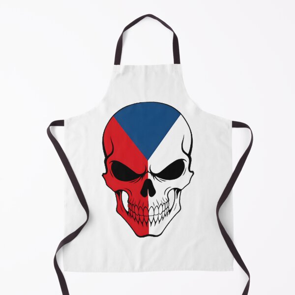 Item preview, Czech Republic Skull Flag – Gothic Flag Art Tee, Hoodie & Poster LIMITED EDITION designed and sold by D-media.