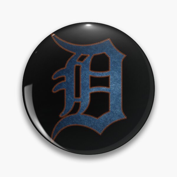 Item preview, D Detroit Baseball Outline Denim-effect Distressed Sports Fans Team Spirit designed and sold by RockTheFeal.