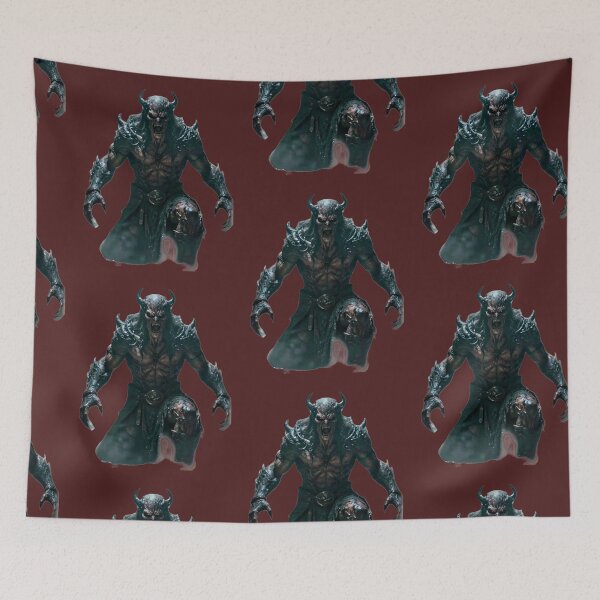 Item preview, Horned Demon Berserker Occult Horror designed and sold by MariaPCMaria.