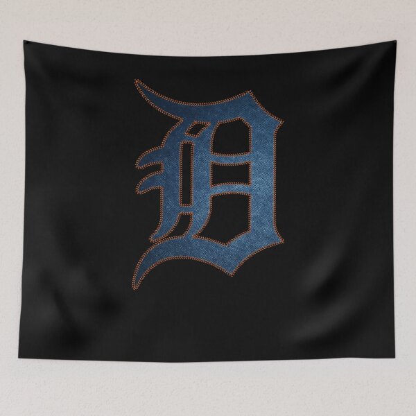 Item preview, D Detroit Baseball Outline Denim-effect Distressed Sports Fans Team Spirit designed and sold by RockTheFeal.