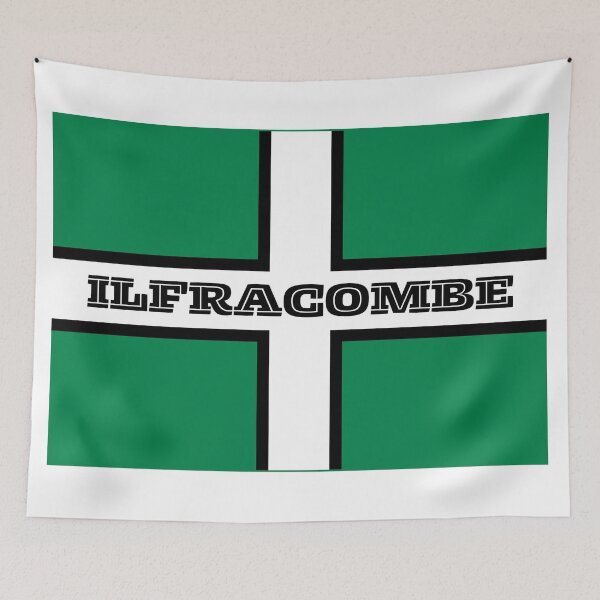 Item preview, Ilfracombe on a Devon Flag designed and sold by S-and-W-4ever.