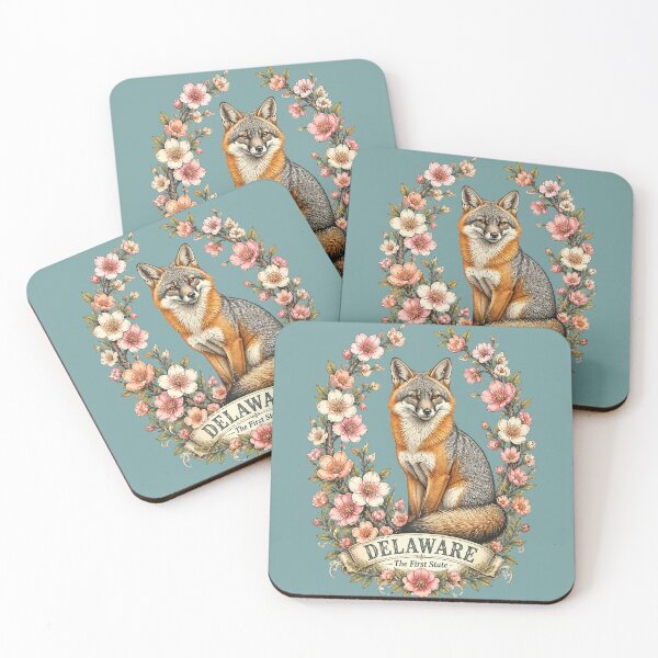 Item preview, Peach Blossom Fox of Delaware designed and sold by taiche.