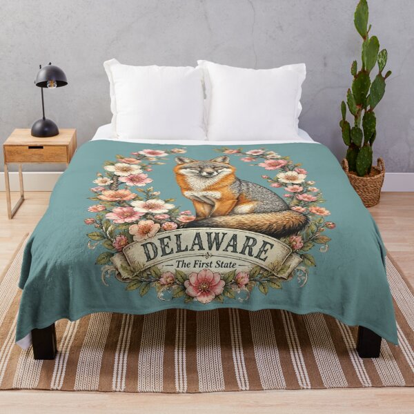 Item preview, Peach Blossom Fox of Delaware designed and sold by taiche.