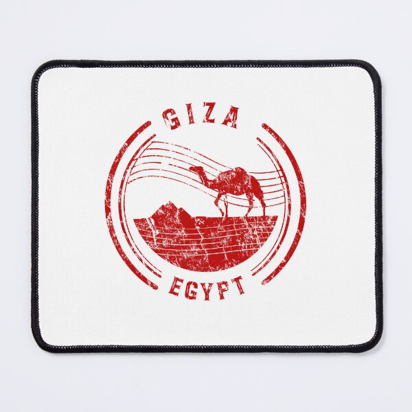 Item preview, Vintage Giza Egypt Travel Stamp with Camel and Pyramids designed and sold by chaaval.
