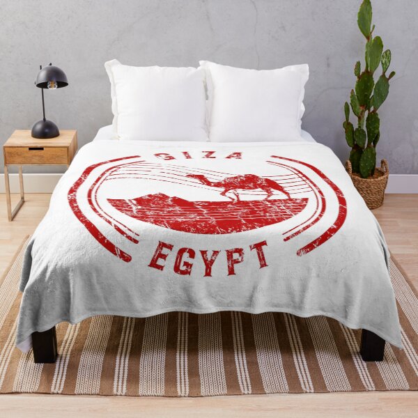 Item preview, Vintage Giza Egypt Travel Stamp with Camel and Pyramids designed and sold by chaaval.