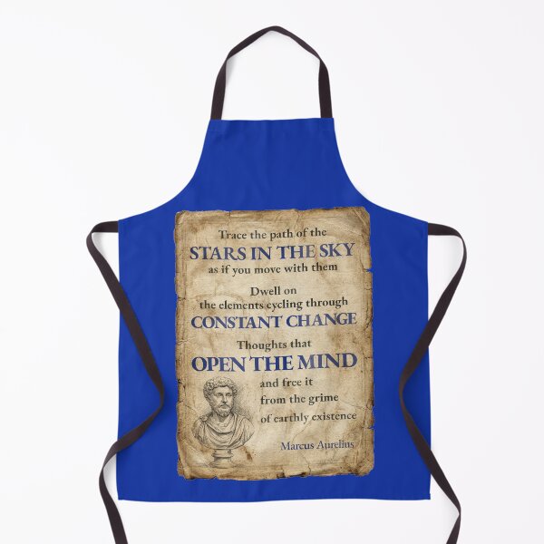 Item preview, Trace the Path of the Stars - Marcus Aurelius - Vintage Distressed Stoic Quote - Egyptian Blue Version designed and sold by Stoic Core.