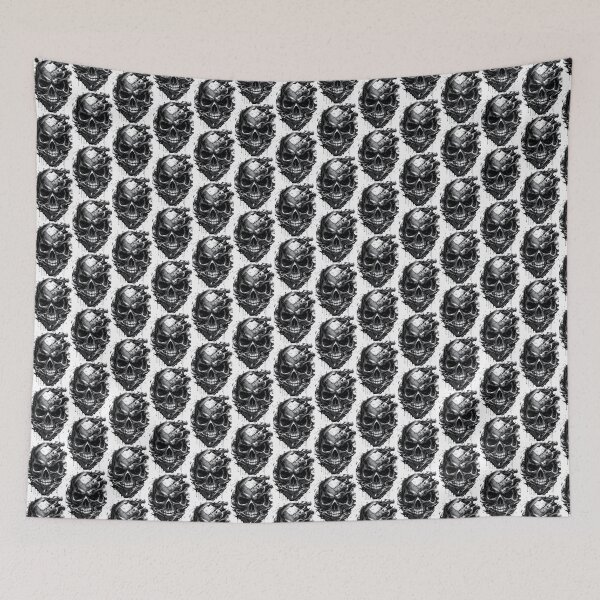 Item preview, Dark Gothic Skull Illustration Streetwear Grunge Skull Graphic ⭐⭐⭐⭐⭐ designed and sold by D-media.