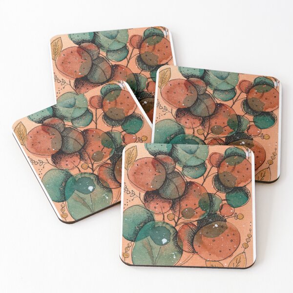 Item preview, Gathered Forms | Terracotta Botanical Abstract designed and sold by ArithraStudio.
