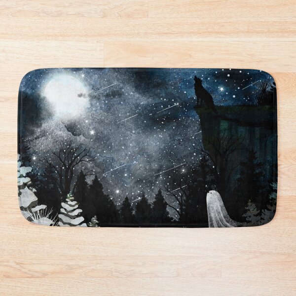 Item preview, Ghosts Of The Moon - Wolf Moon Landscape designed and sold by katherineblower.