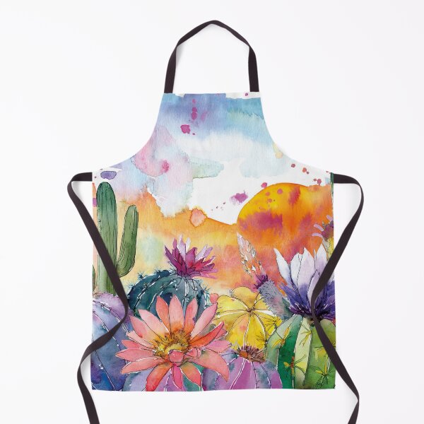 Item preview, Vibrant Cactus Watercolor | Colorful Desert Botanical Art designed and sold by Becky-Poppins.