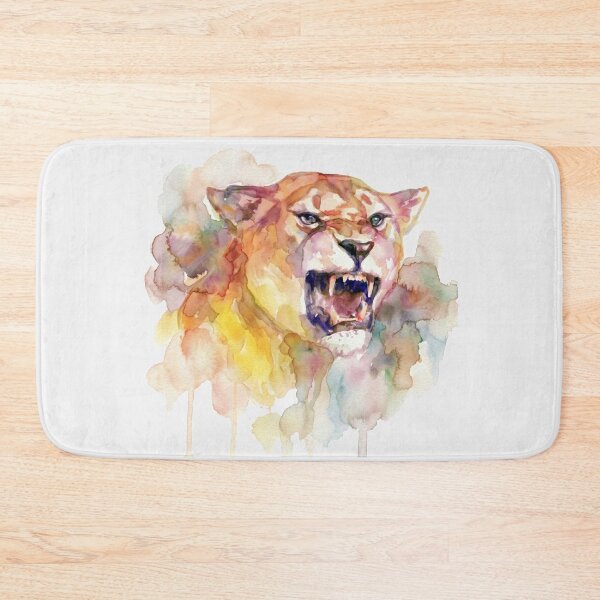 Item preview, Lioness Open Mouth, Pastel Rainbow designed and sold by caracatita75.