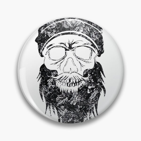 Item preview, Dark Leaves In Darkest Skies Abstract Crazy Beard Skull ⭐⭐⭐⭐⭐ designed and sold by D-media.