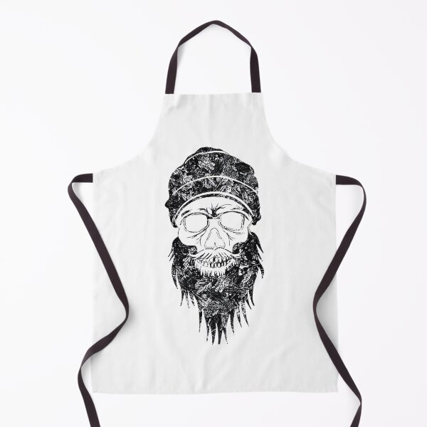 Item preview, Dark Leaves In Darkest Skies Abstract Crazy Beard Skull ⭐⭐⭐⭐⭐ designed and sold by D-media.