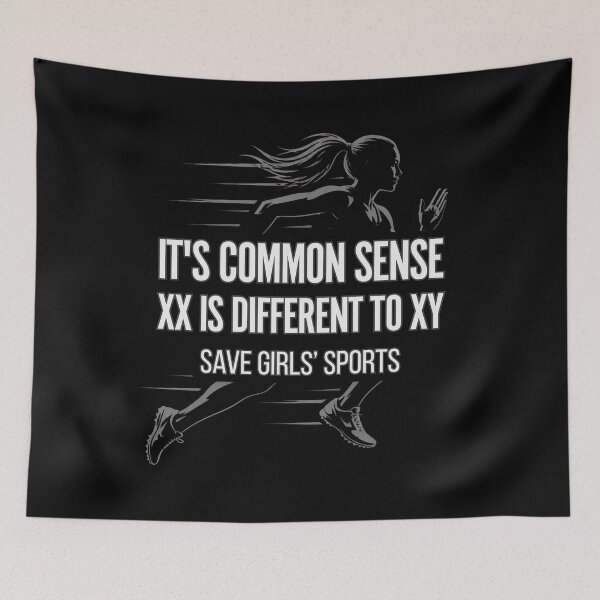 Item preview, Es de sentido común XX es diferente a XY Salvar a las chicas Deportes Corredor designed and sold by PROPera-design.