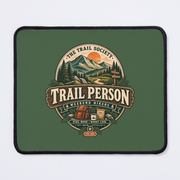Item preview, Vintage Hiking Club Trail Person Weekend Hiker Badge designed and sold by KakangMudi.