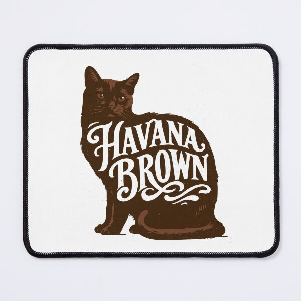 Item preview, Havana Brown Cat Word Art | Typography Cat Silhouette Design designed and sold by AyfuDesigns.