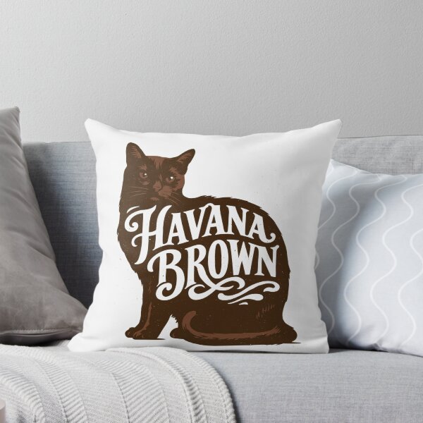 Item preview, Havana Brown Cat Word Art | Typography Cat Silhouette Design designed and sold by AyfuDesigns.