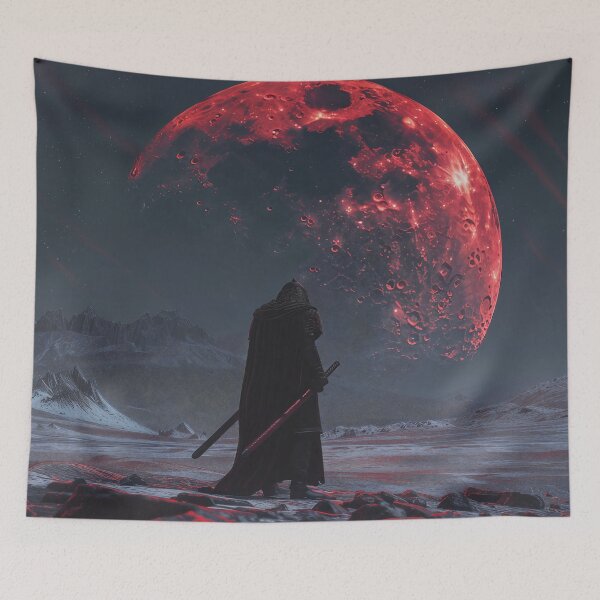 Item preview, Cloaked Warrior Red Moon designed and sold by QuantumDrift.