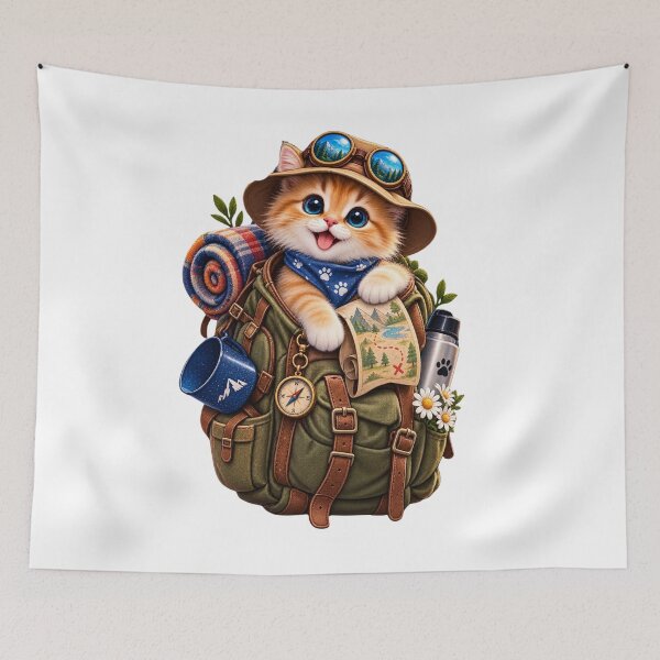Item preview, Cute Gardening Cat – Adventure Cat Gardener designed and sold by teeNova Wear.