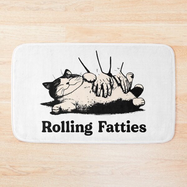 Item preview, Rolling Fatties Cat Petting Funny Animal Illustration designed and sold by OlyvieArt.