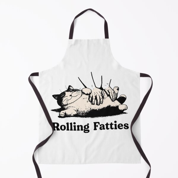 Item preview, Rolling Fatties Cat Petting Funny Animal Illustration designed and sold by OlyvieArt.