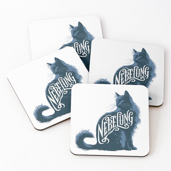 Item preview, Nebelung Cat Word Art | Typography Cat Silhouette Design designed and sold by AyfuDesigns.