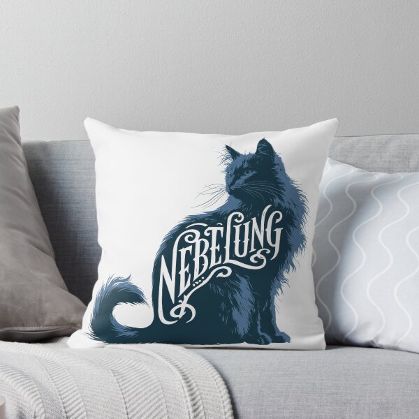 Item preview, Nebelung Cat Word Art | Typography Cat Silhouette Design designed and sold by AyfuDesigns.