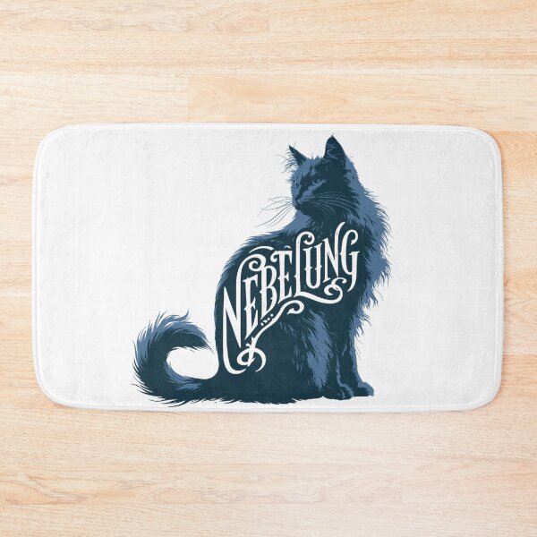 Item preview, Nebelung Cat Word Art | Typography Cat Silhouette Design designed and sold by AyfuDesigns.
