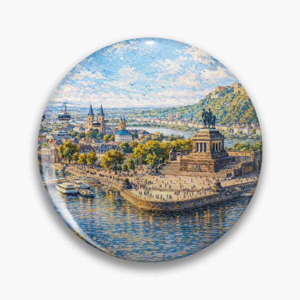 Item preview, A painting of Koblenz, Germany – A Beautiful city in Europe. designed and sold by GalleryKauffeld.