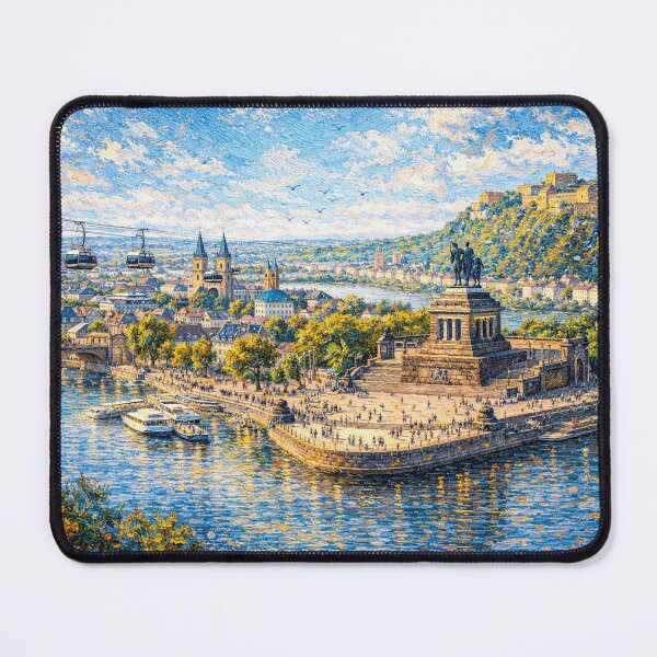 Item preview, A painting of Koblenz, Germany – A Beautiful city in Europe. designed and sold by GalleryKauffeld.