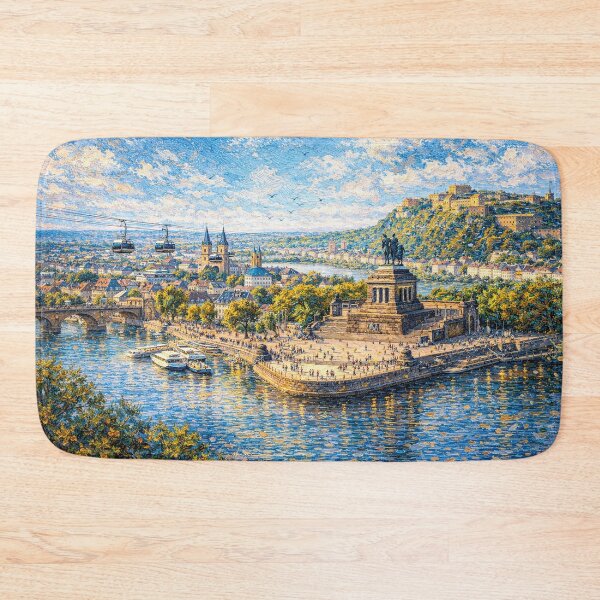 Item preview, A painting of Koblenz, Germany – A Beautiful city in Europe. designed and sold by GalleryKauffeld.