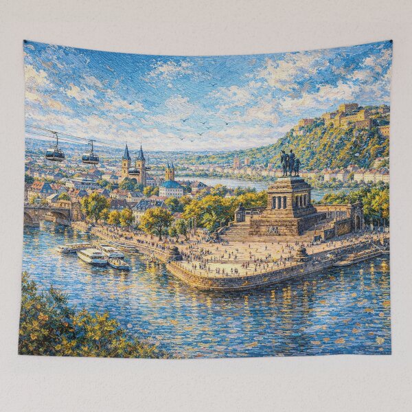 Item preview, A painting of Koblenz, Germany – A Beautiful city in Europe. designed and sold by GalleryKauffeld.