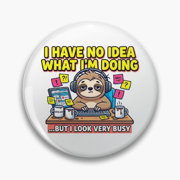 Item preview, Funny Office Sloth - Looking Busy Corporate Meme designed and sold by MareczekShop.