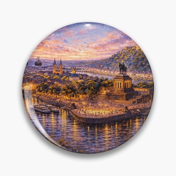 Item preview, A painting of Koblenz, Germany – A Beautiful place in Europe. designed and sold by GalleryKauffeld.