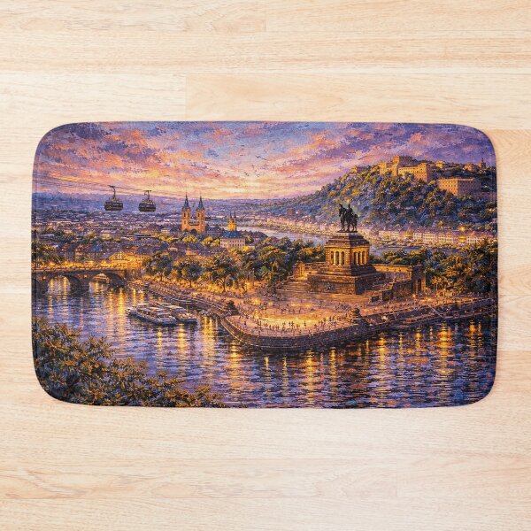 Item preview, A painting of Koblenz, Germany – A Beautiful place in Europe. designed and sold by GalleryKauffeld.