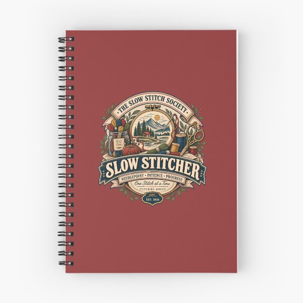 Item preview, Slow Stitcher Needlepoint Craft Club Vintage Badge designed and sold by KakangMudi.