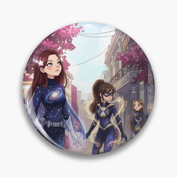 Item preview, Cosmic Superhero Girls Anime Street Art designed and sold by SofiaByCruti.
